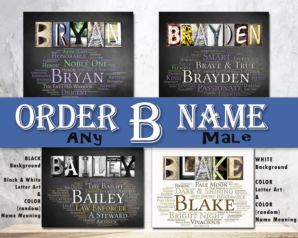 Male Name Meanings beginning with B