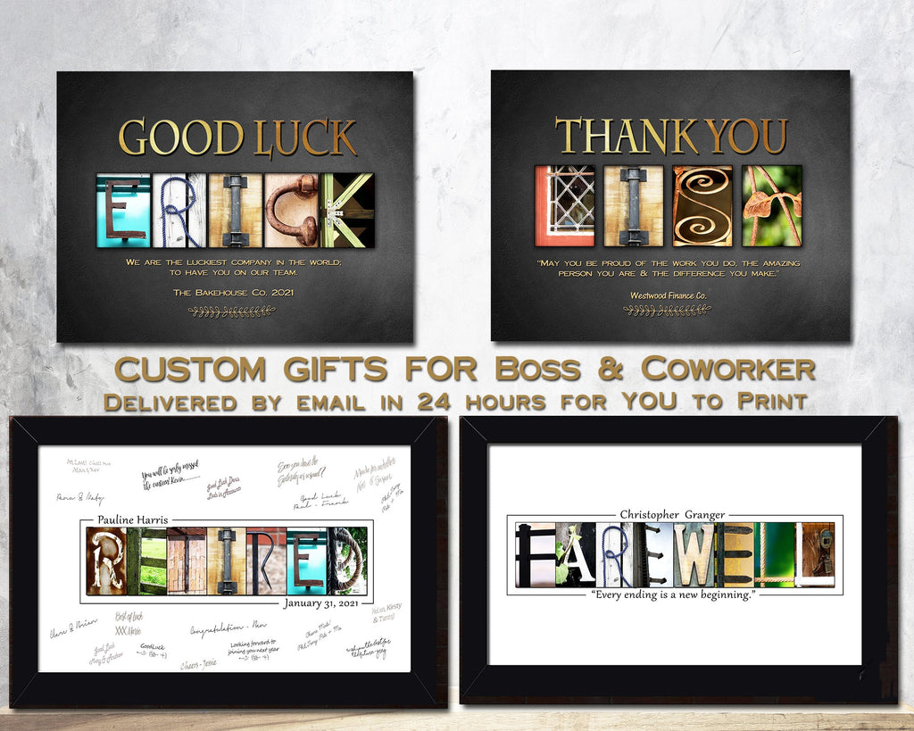 Custom Made Gifts For Staff Leaving Retiring Moving Away
