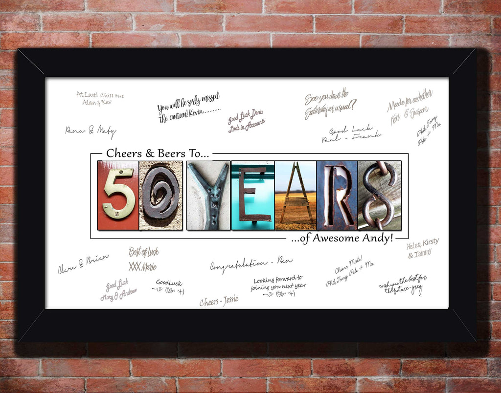 Personalized 50th Birthday Party Gift
