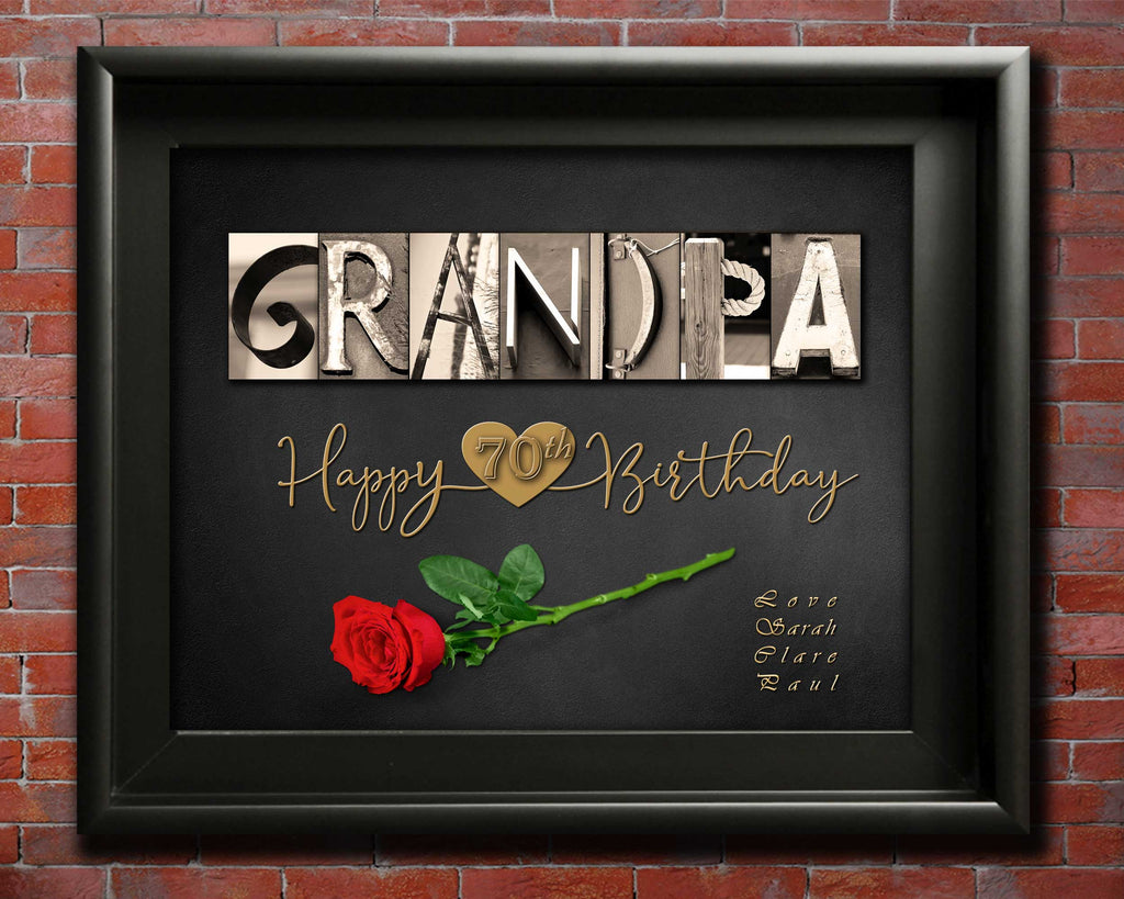 Gift for Grandpas 70th Birthday