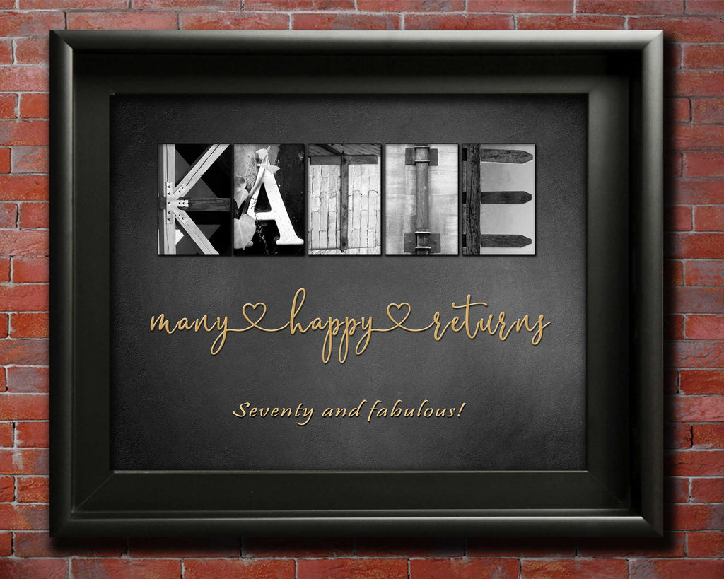 Wall Art > Personalized > Birthday Gift Ideas > for Her 70th