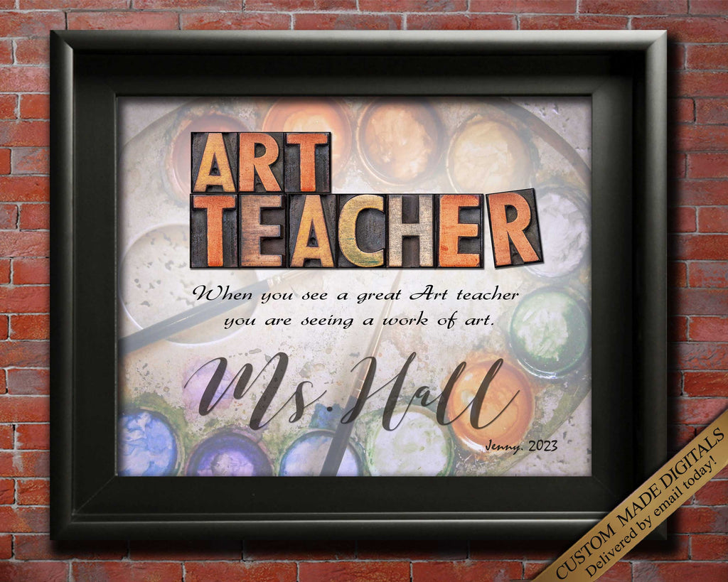 Personalized Art Teacher Gift from Students