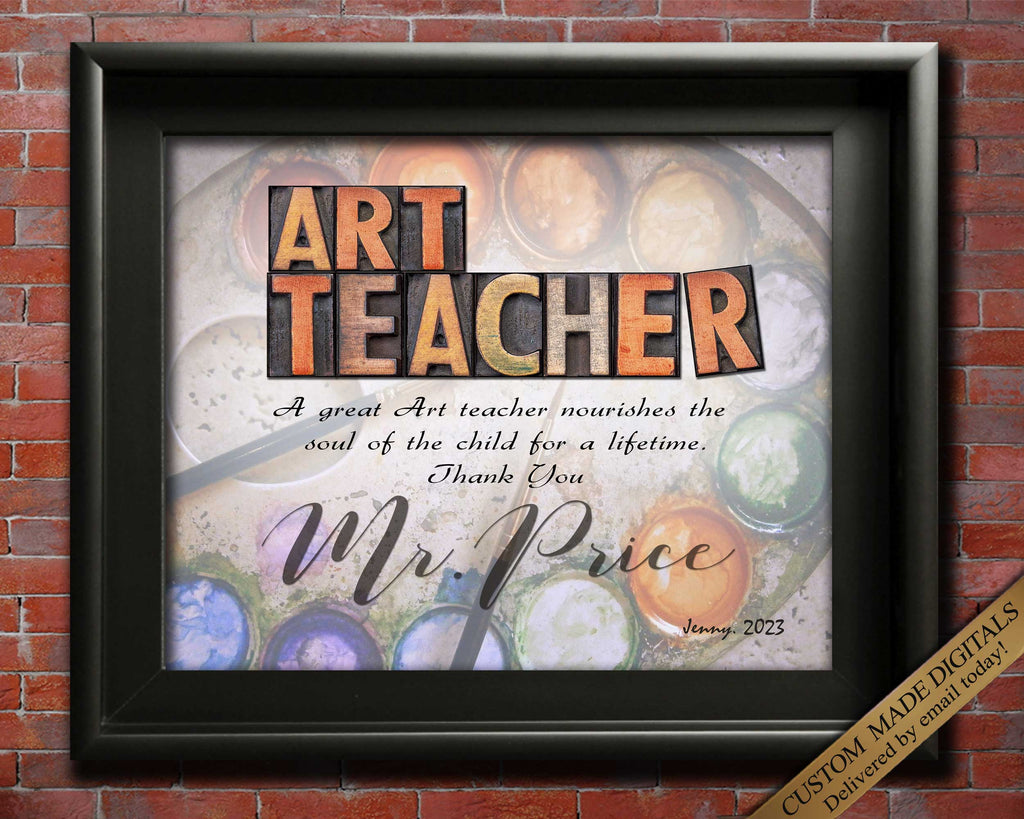 Best Personalized Art Teacher Gift from Students