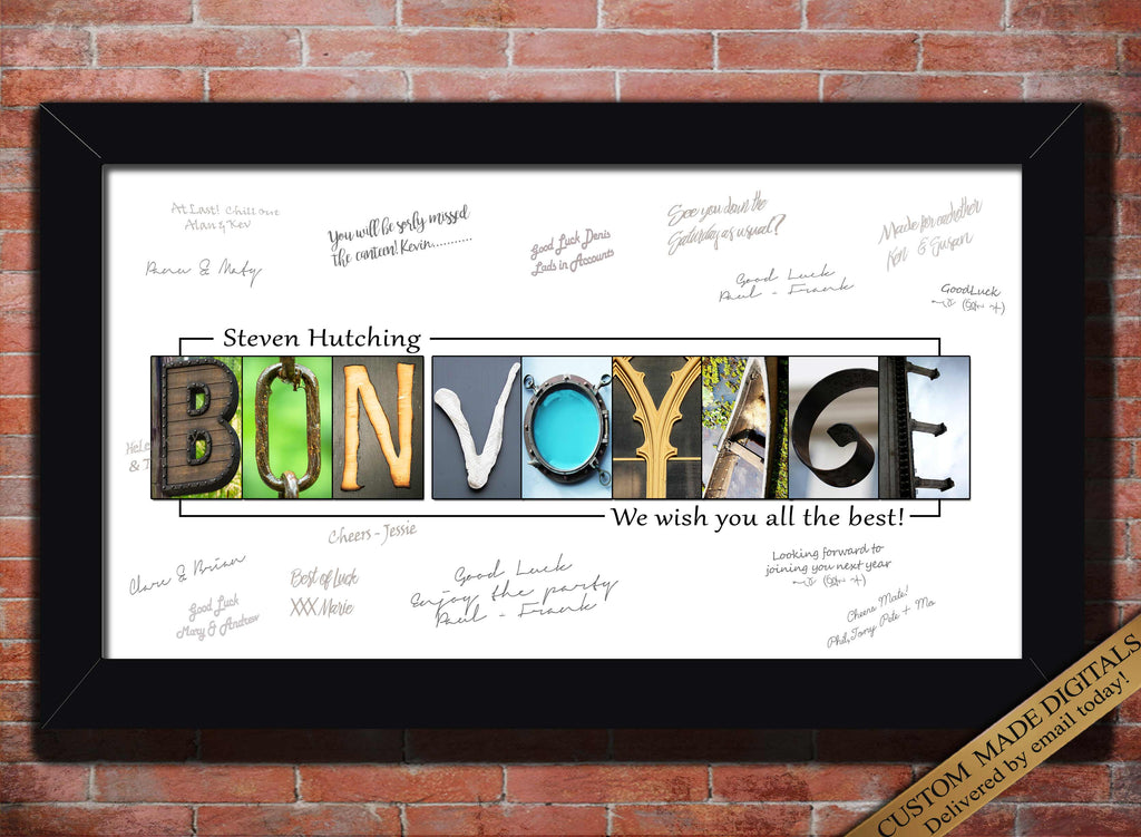 Bon Voyage we will miss you