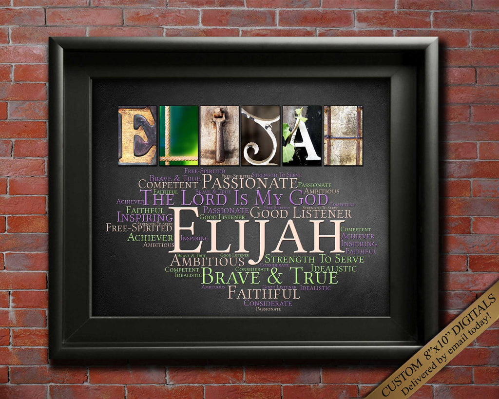 Male Jewish Name Meaning Gift for Baby Shower