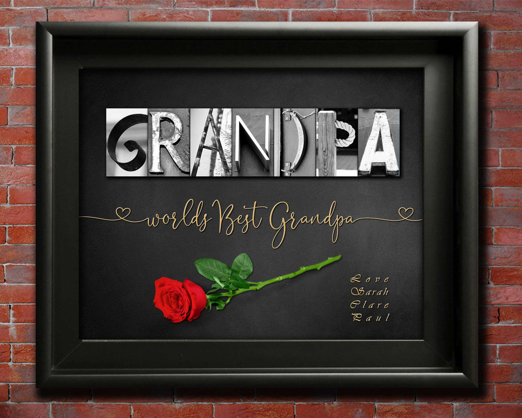 Grandparents day gift for grandpa form kids