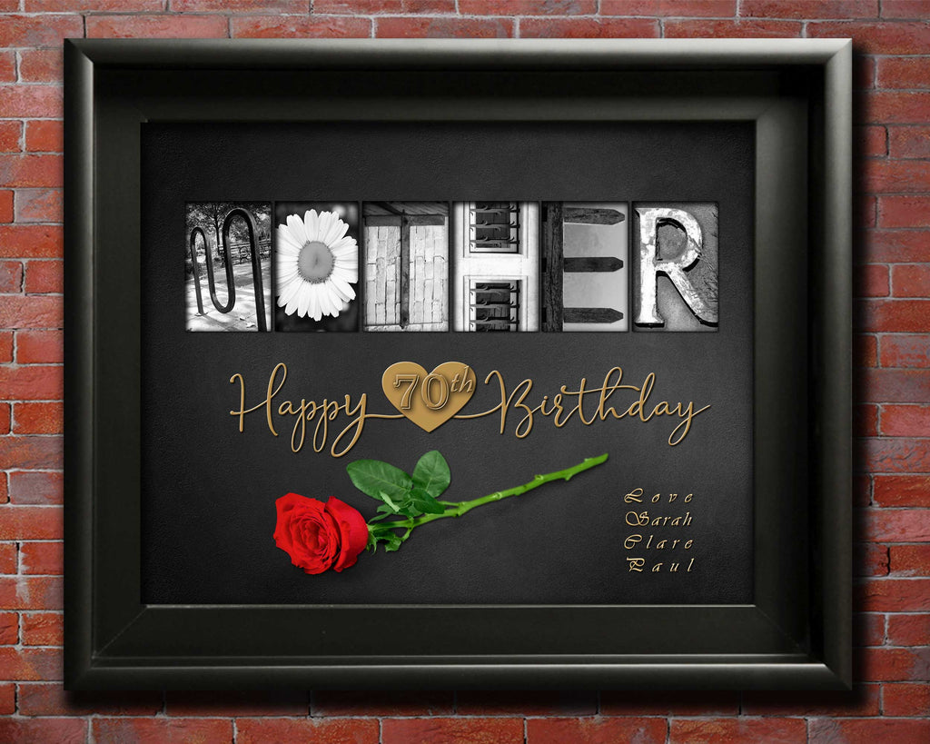 Gift for Mothers 70th Birthday