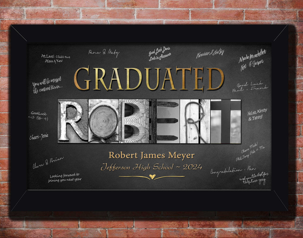 Best Graduation Gift Alphabet Art