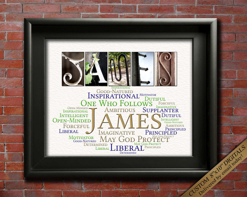 James Name Gifts for His Birthday