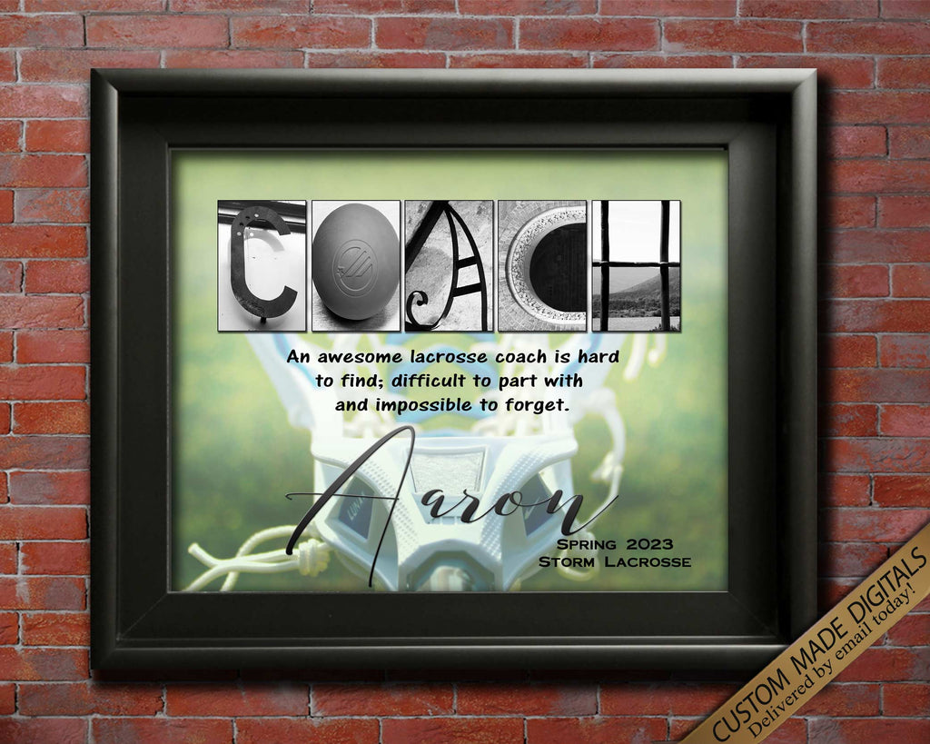 Party Gift for Lacrosse Coach Printable