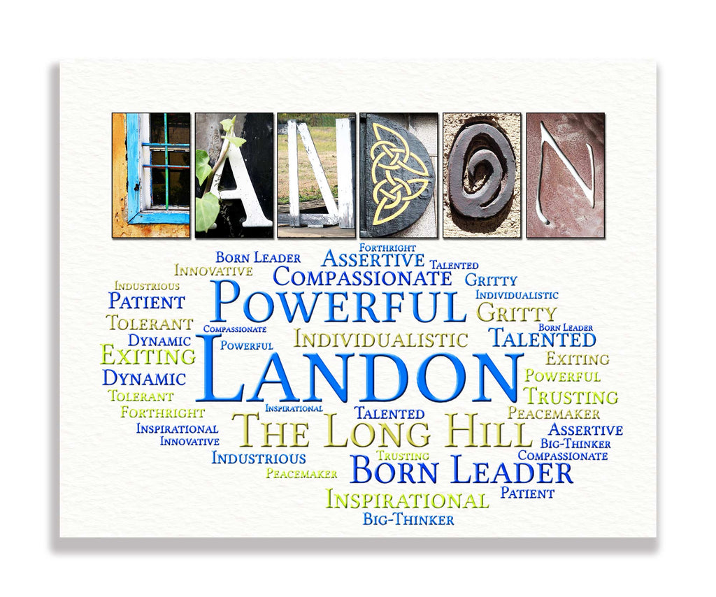 Landon Boys Name Meaning Gifts for kids Birthday