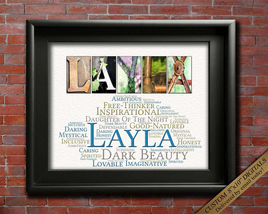 Layla Name Gift with meaning for special baby