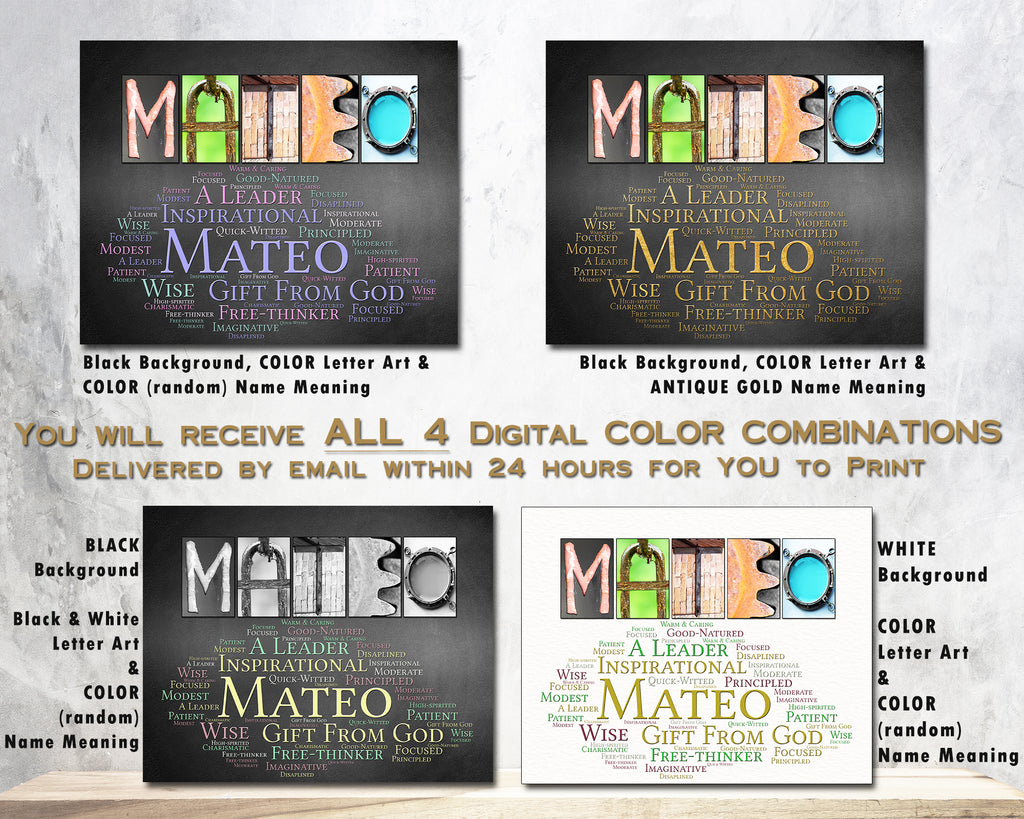 Mateo name gift for boys birthday graduation