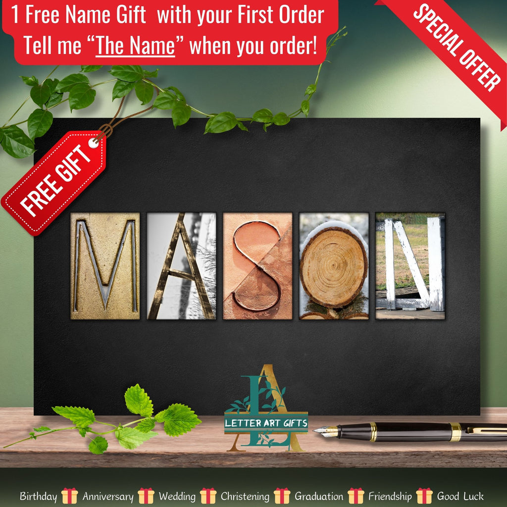 Mason Free Name gift printable