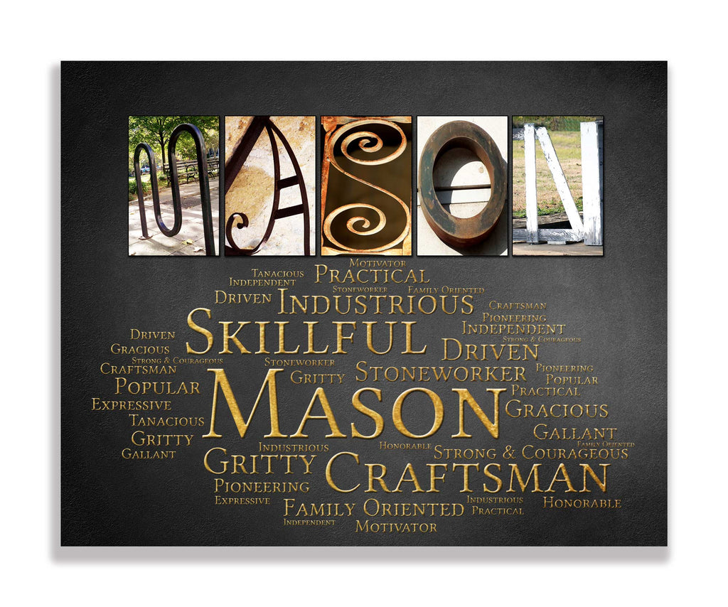 mason name gift for boys birthday graduation