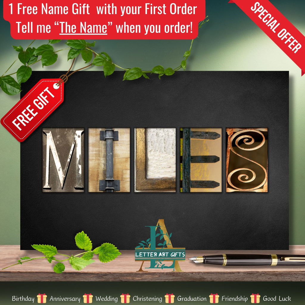 Miles Name Wall Art Printable Free Gift
