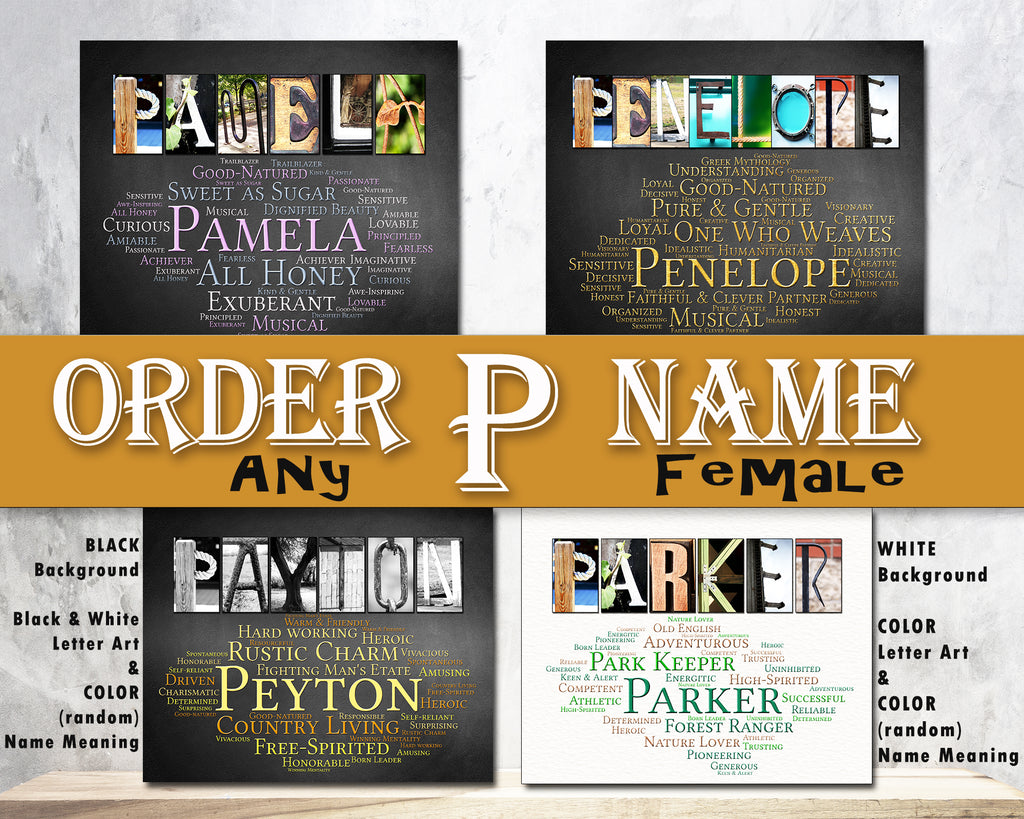 Name gifts for her Pamela Parker Payton