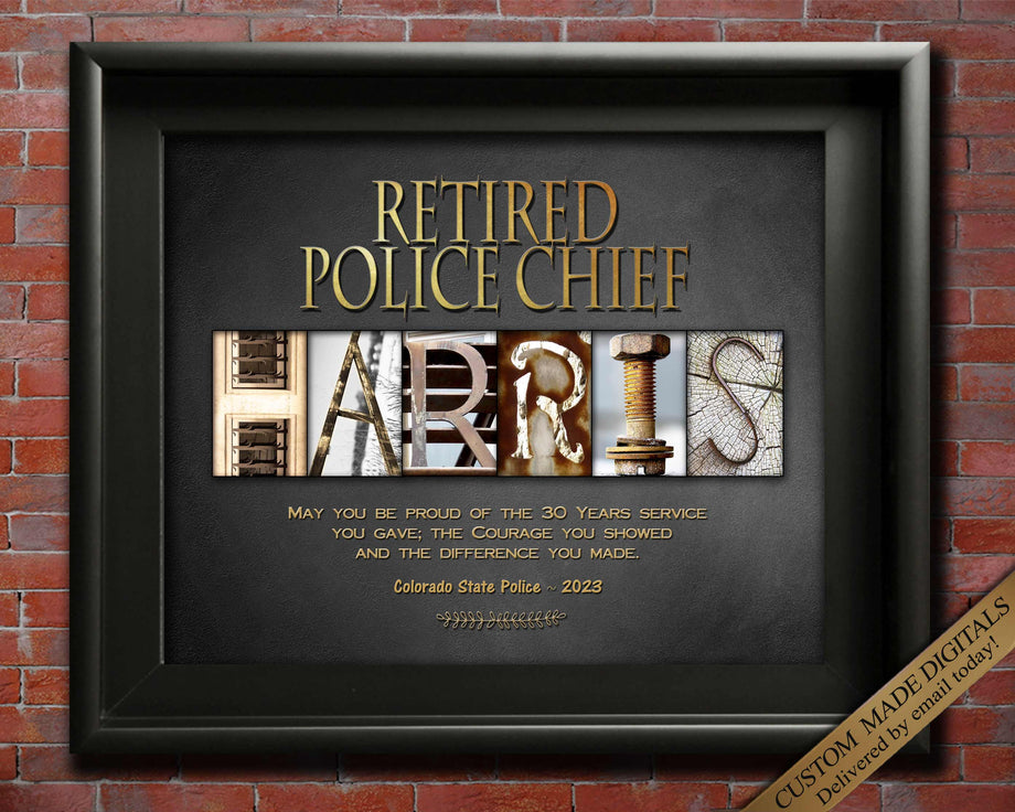 Hero, Police Officer Gifts, Men Retirement Gifts, Retirement Gift