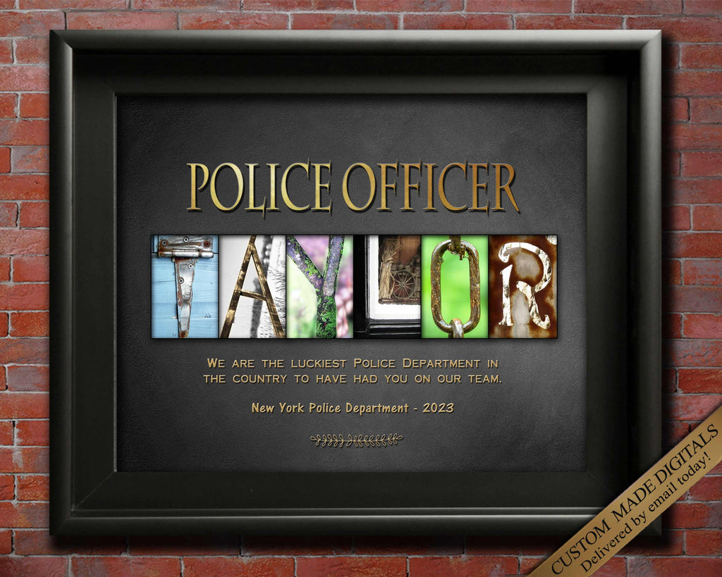 Gift for Police Officer Service Award