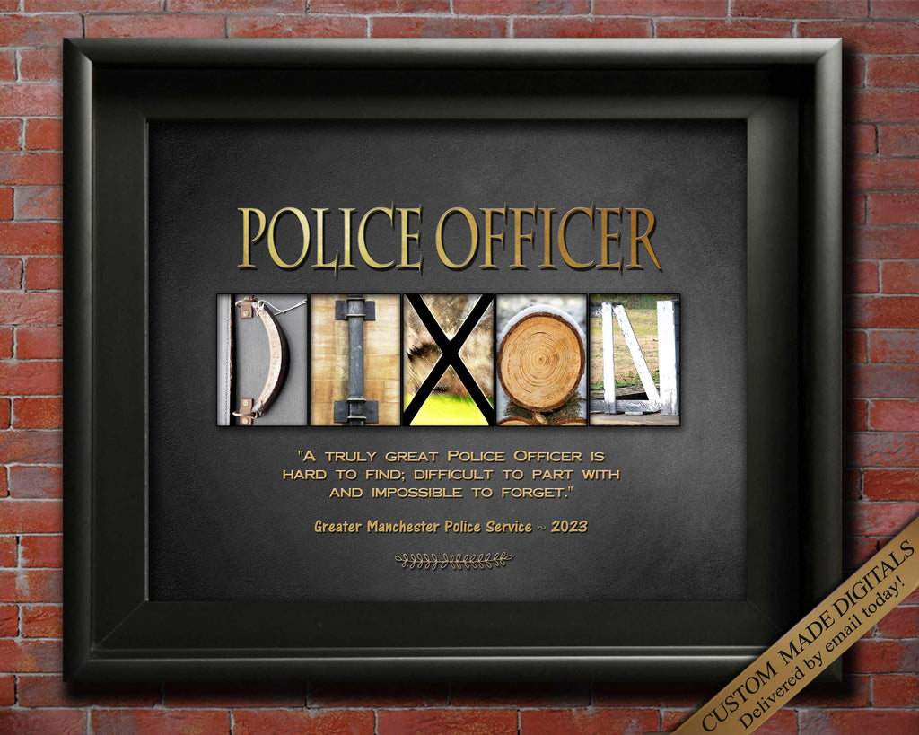 Gift for Police Officer Leaving Service Award