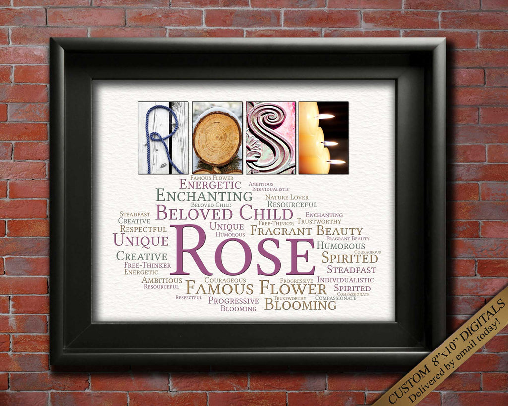rose Personalized name Gifts for girls Birthday