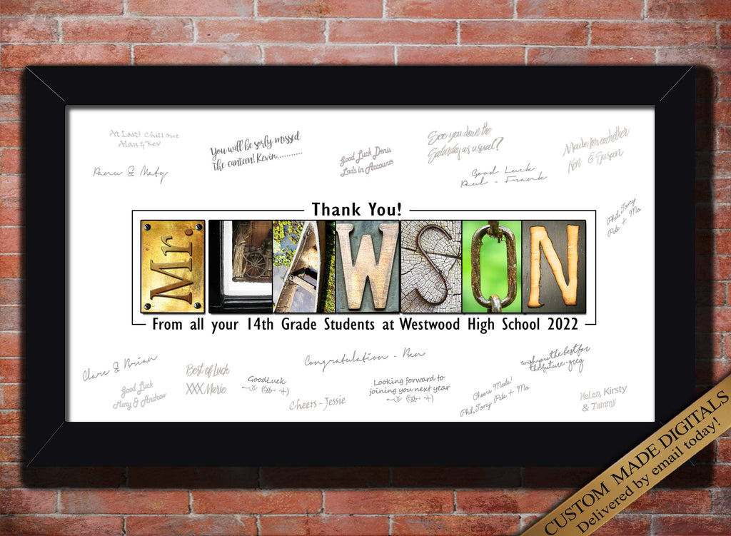 Thank You Teacher Personalized Gift