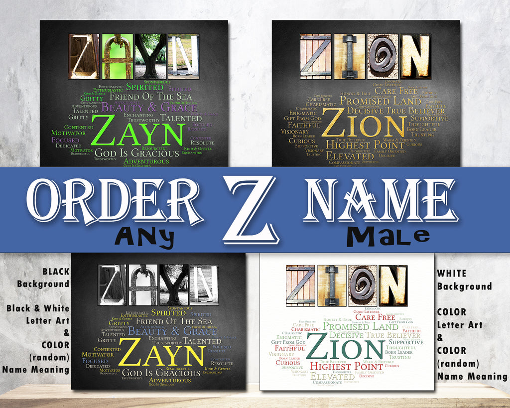 Name gift for Zac - Zachariah - Zacharias - Zachary - Zachery - Zack - Zackariah - Zackary - Zaedin - Zaiden - Zain - Zaire - Zander - Zane - Zayden - Zayn - Zayne - Zeke - Zephyr - Ziggy – Zion