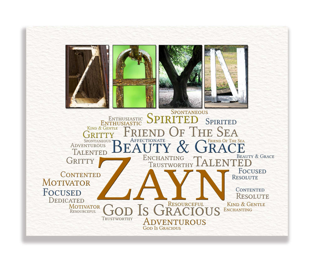 Zayn Name Gifts Birthdays, Communion, Confirmation, Christmas, Thank You, Friendship Appreciation, Bridesmaids, Groomsman, Christening, First Birthday