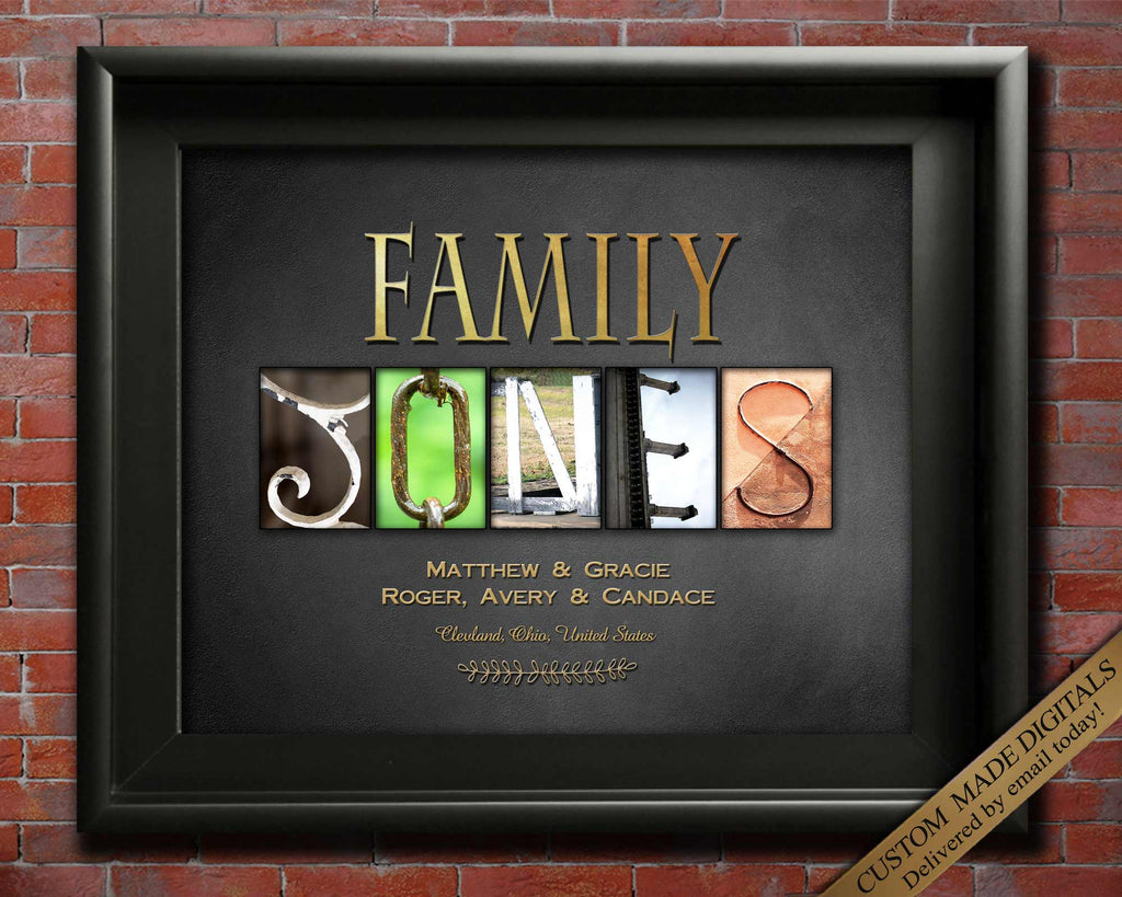 Family Name Gift Wall Art