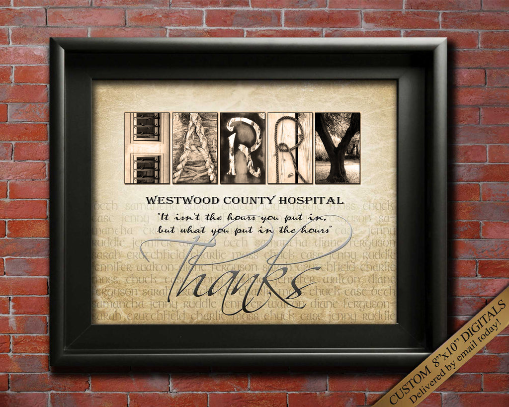 Hospital Worker gift wall art