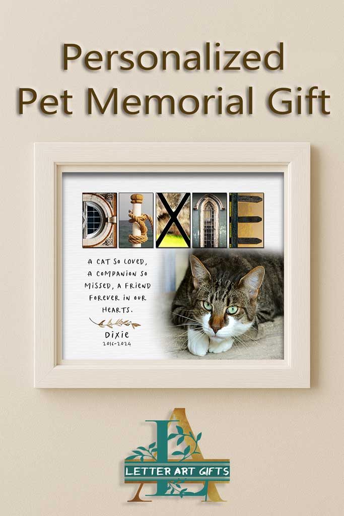 Cat memorial gift for pet loss
