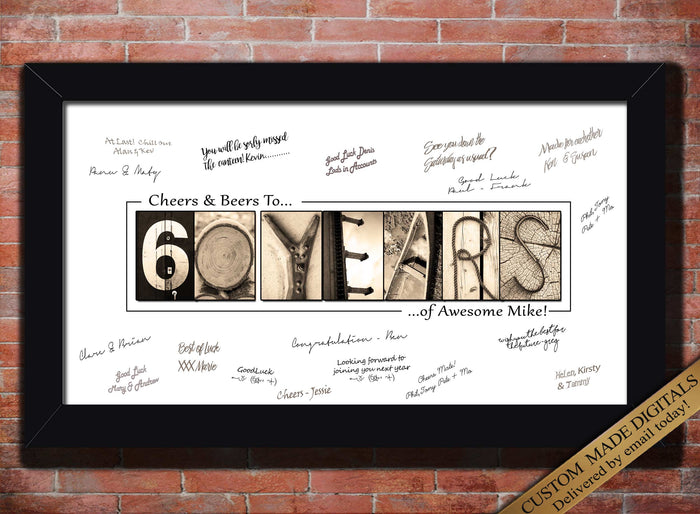 60th Birthday Gift for man woman's 60th