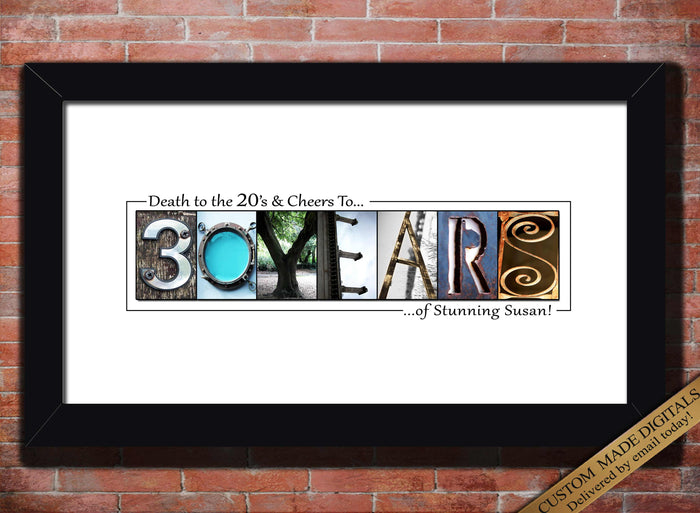 30th Birthday gift for him her