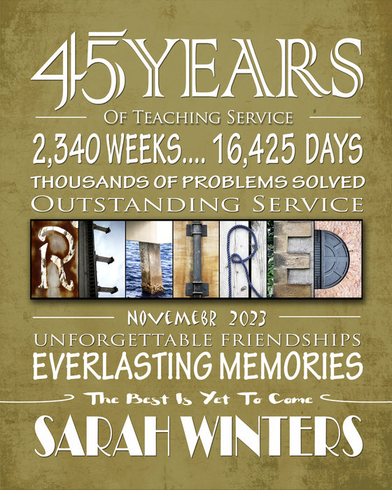 Retirement Gifts for male female employees