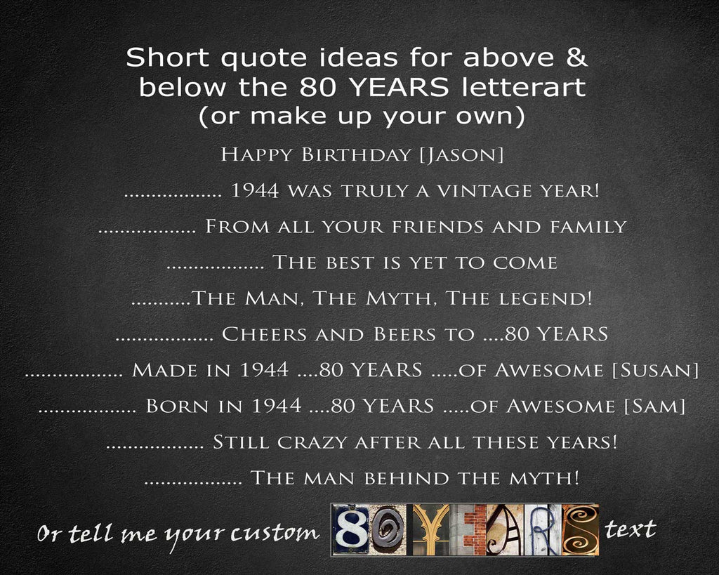 80th Birthday quotes