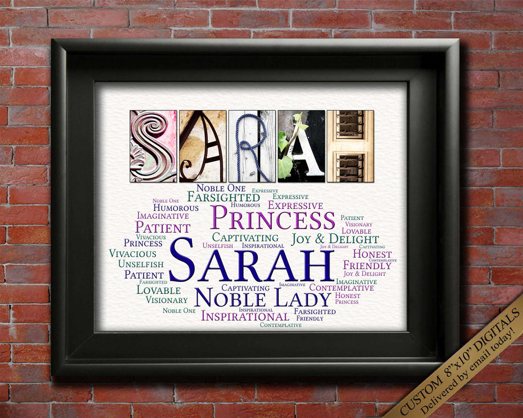 sarah Name Gift for Birthdays, Communion, Confirmation, Christmas, Thank You, Friendship Appreciation, Bridesmaids Christening, First Birthday