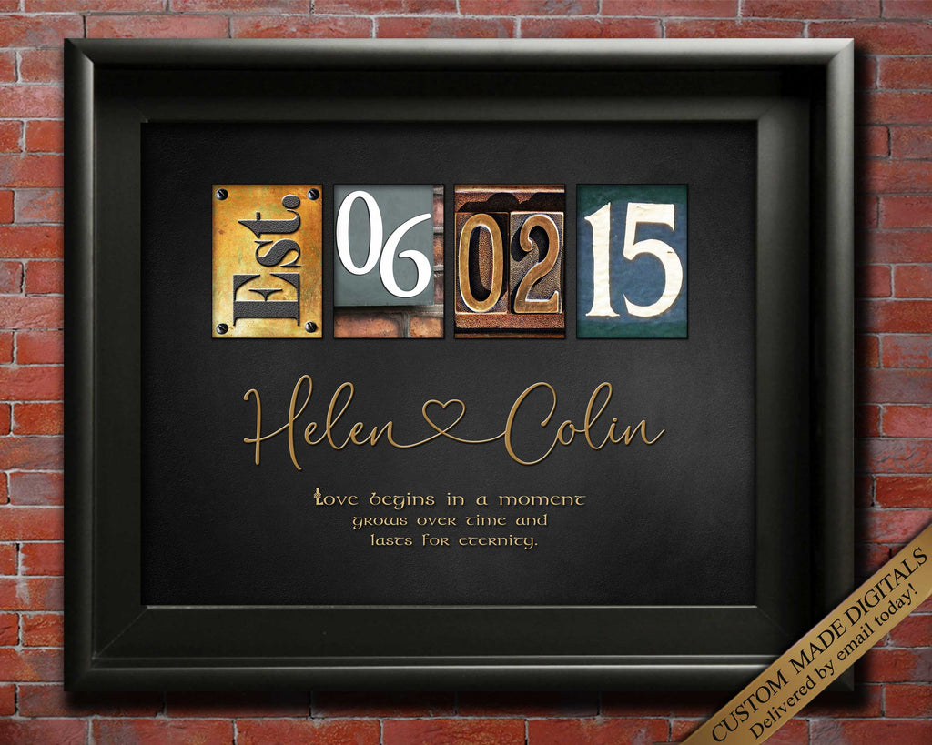 Vintage Anniversary gift for Husband