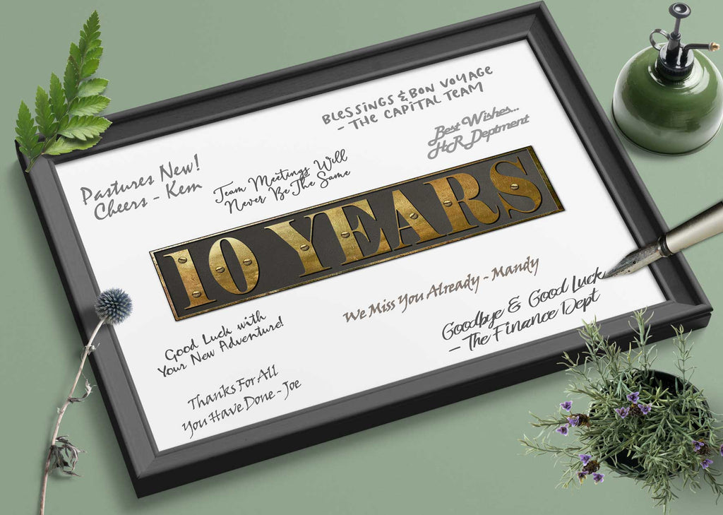 Printable 10 year party gift