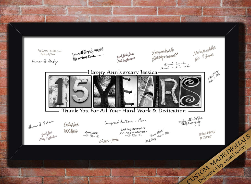 Happy work anniversary Years of service gift for employee