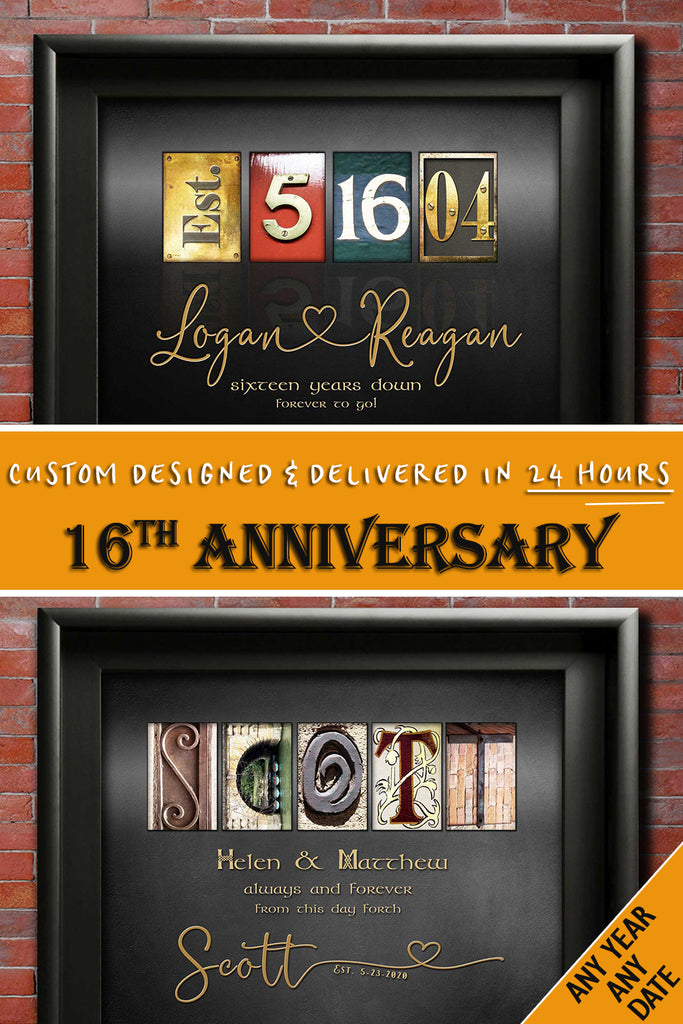 16th anniversary gift custom