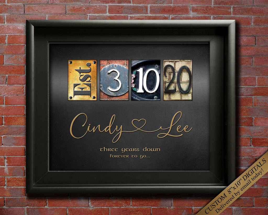 3rd anniversary gift custom made for him