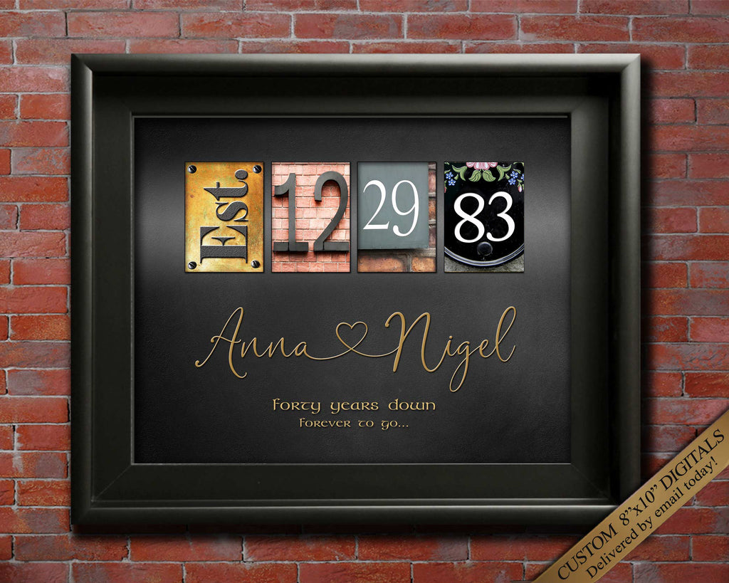 40th Anniversary gift for Parents from Kids