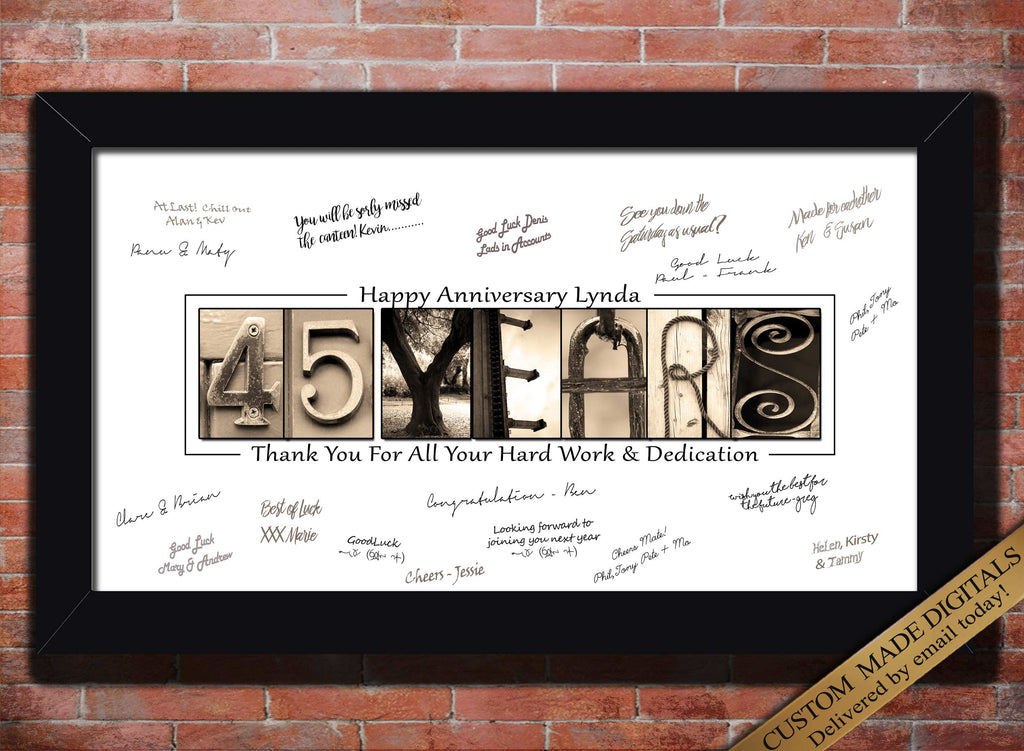 45 Years of service gift for employee