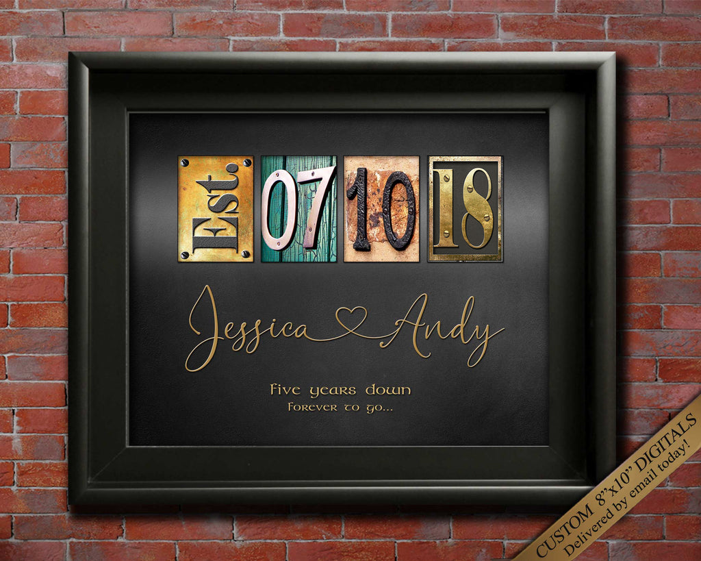 5th Anniversary Gift for wife