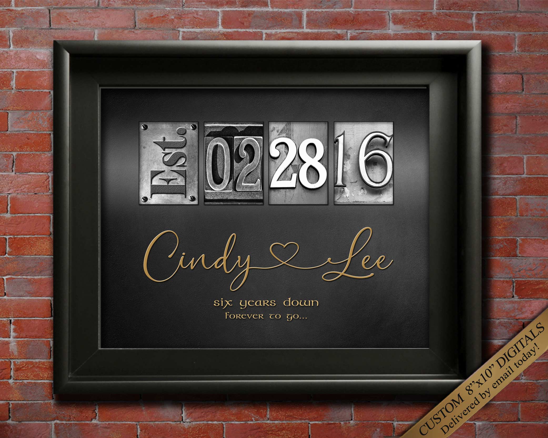 25th Wedding Anniversary Gifts for Couples, 25th Anniversary Gift for –  Crossroads Home Decor