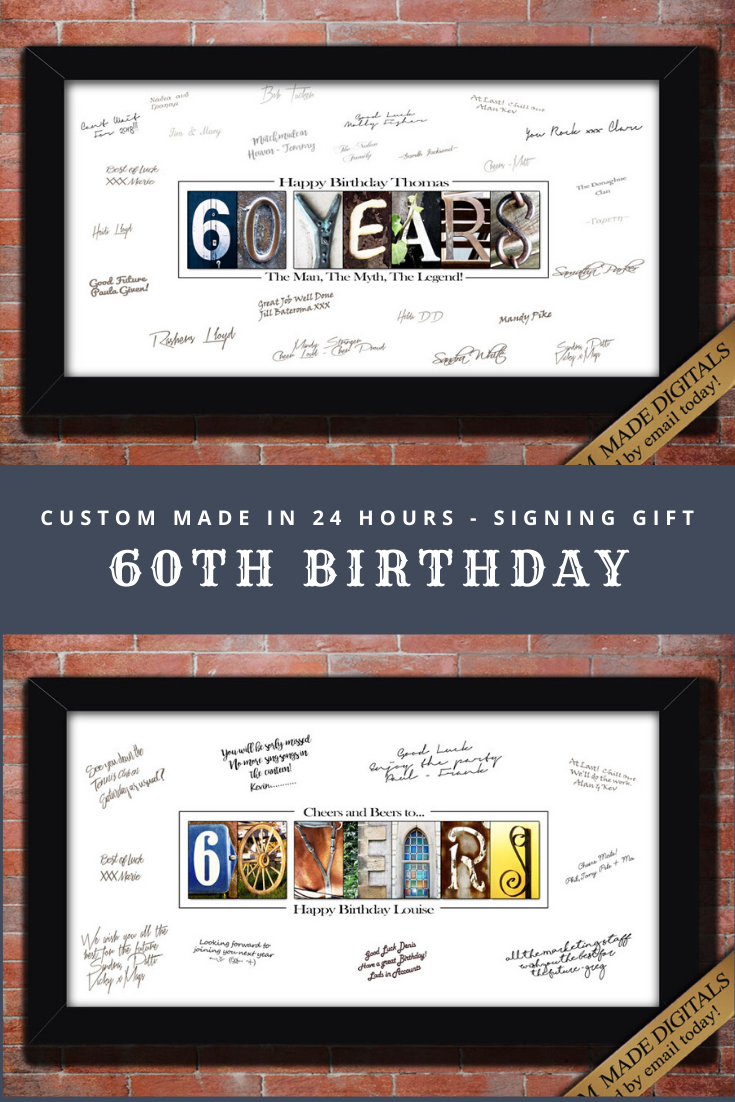 60th Birthday Gift for Men 60th Birthday Decoration for men 60th