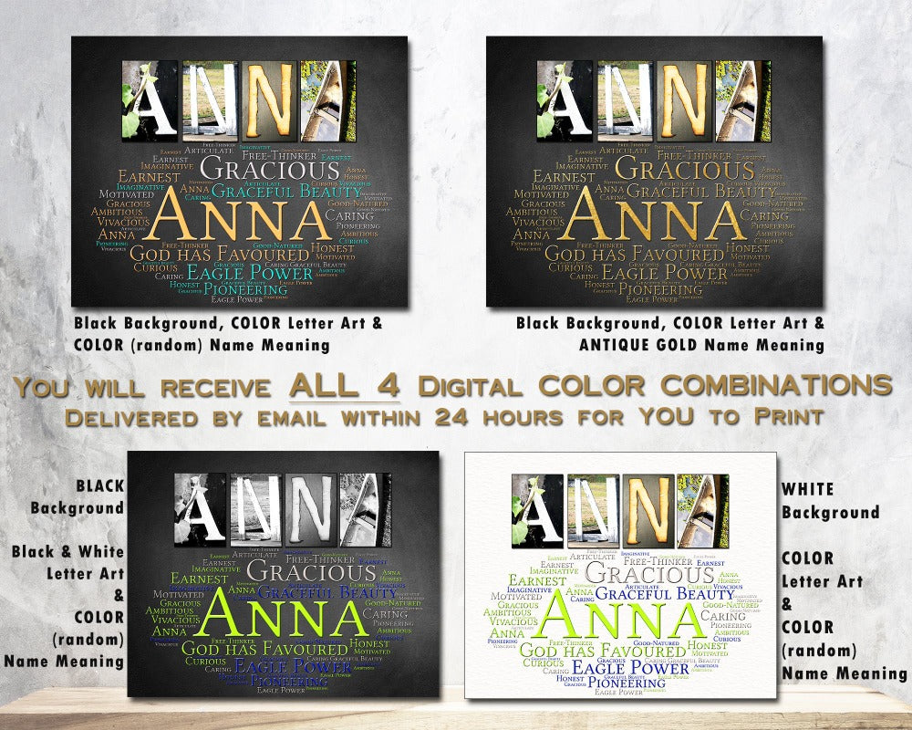 Anna Name, Ideal Gift for Birthday Christmas New Baby