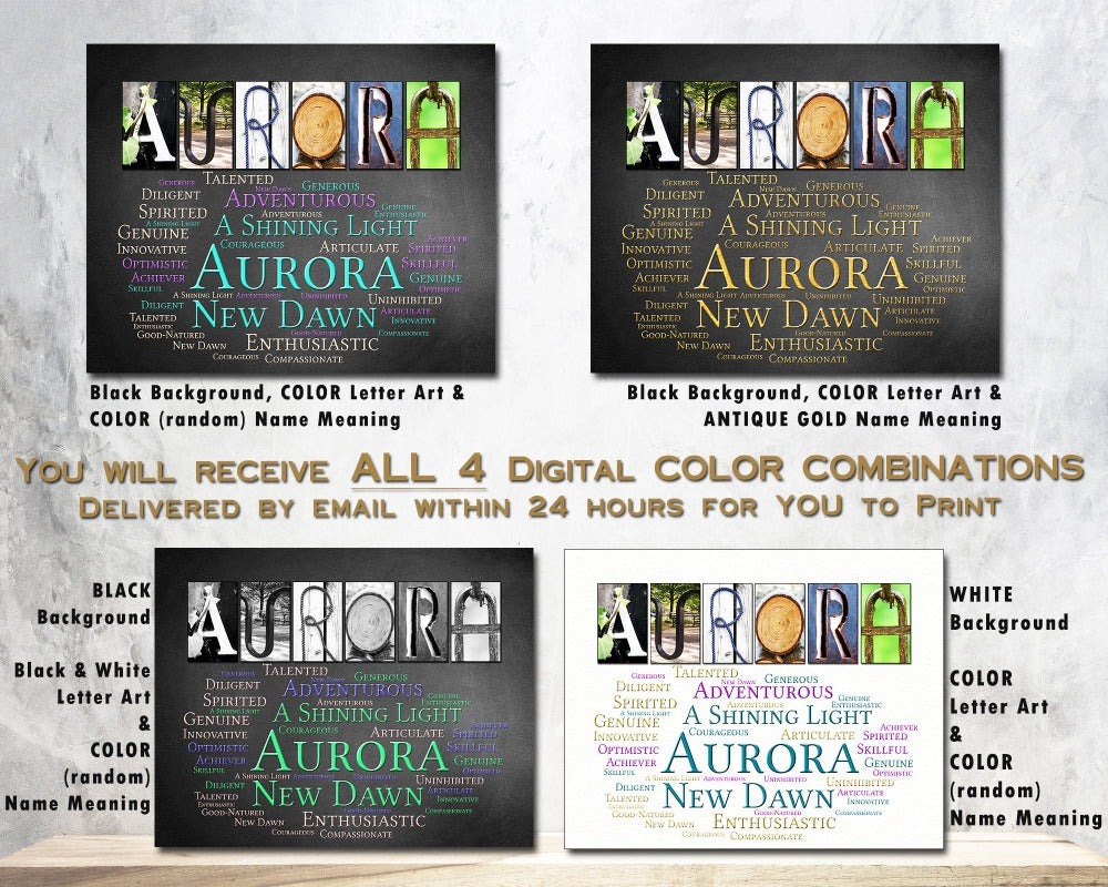 Aurora Name Meaning 4 Digital Prints