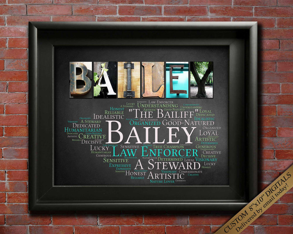 Bailey First Name Meaning Artwork