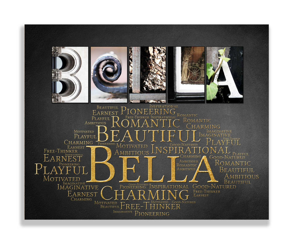Bella Girls Name Meaning Print